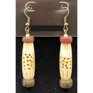 Stone Bead Earrings by Neanie-Bot Handmade Jewelry Creations